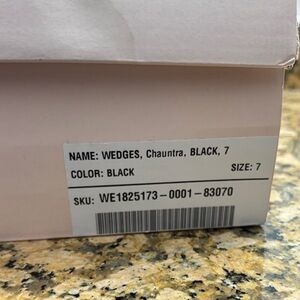 JustFab Elegant Black Wedges